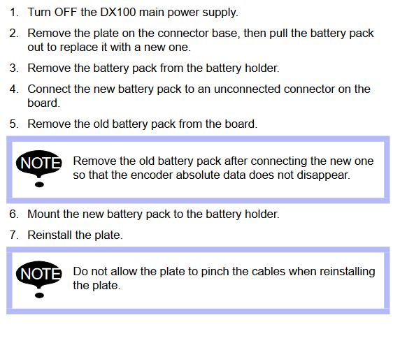 Battery Replacement ES165D-100 / YR-ES0165D-A11 Manipulator – Yaskawa ...