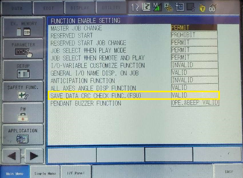 One Time Management Mode – Yaskawa Motoman